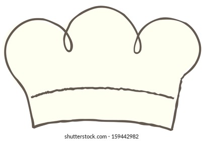 Vector illustration of chef hat