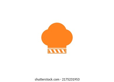 vector illustration of chef hat combination with movie cut icon suitable for cooking channel logo