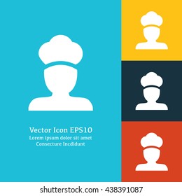 Vector illustration of chef icon