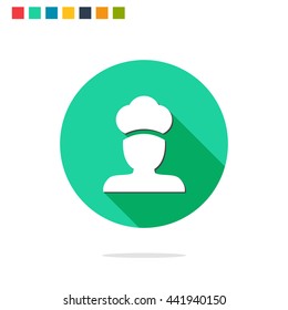 Vector illustration of chef icon