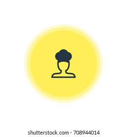 Vector Illustration Of Chef Icon. Beautiful Kitchenware Element Also Can Be Used As Cook  Element.