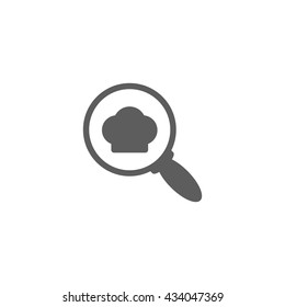 Vector illustration of chef icon on white background