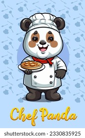 Vektorgrafik, Küchenchef Panda, Tiervideo-Kunst