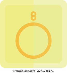 Vector illustration of the chemical element oxygen. Periodic table fragment. Oxygen atomic number.
