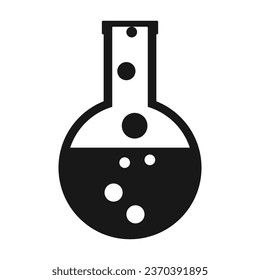 Vector illustration of chemical flask.