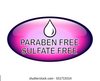 Vector illustration of chemical free logo for your design.