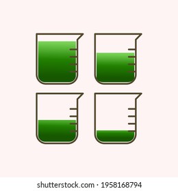 vector illustration of chemical tools for studying, education, medicine, chemistry, chemistry students, cosmetics, serum,