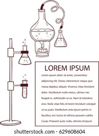 vector illustration of a chemistry laboratory 