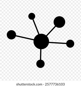 Vector illustration of Chemistry on transparent background