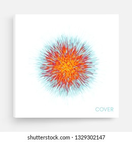 Vector illustration for chemistry and science. 3d abstract background. Can be used for advertising, marketing, presentation.