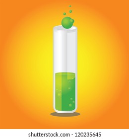 vector illustration of chemistry test tubes