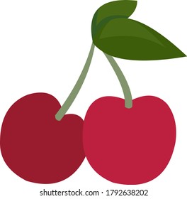 Vektorgrafik von Kirschfrucht
