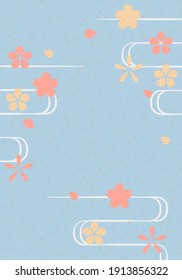 Vector illustration of cherry blossom background
