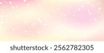 Vector illustration of cherry blossom petals fluttering against a pink gradient background.  Horizontal.