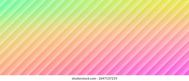 Ilustração vetorial de pétalas de flor de cereja saltando sobre um fundo de gradiente rosa.  Horizontal.