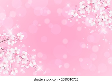 Vector illustration of cherry blossoms and bokeh

translation: sakura (cherry-blossom) 