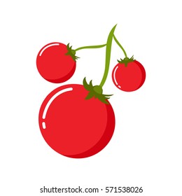 Vector illustration of cherry tomato