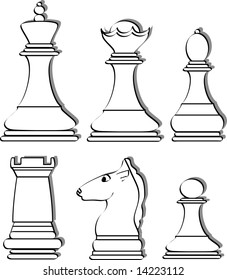 Vector illustration of chess