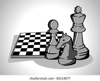 vector illustration of chess