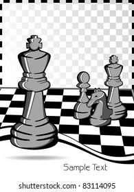 vector illustration of chess