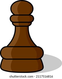 vector illustration of a chess boy or pawn. this illustration is suitable for children's book products or other design needs. simple vector illustration.