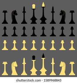 Vector illustration of chess figures.