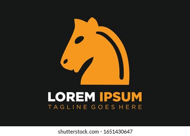 Vector illustration of a chess horse