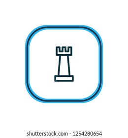 Vector illustration of chess icon line. Beautiful entertainment element also can be used as figure icon element.