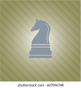 Vector illustration of "Chess knight high quality icon