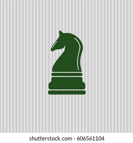 Vector Illustration of Chess knight icon or symbol