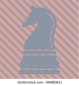 Vector Illustration of  Chess knight symbol
