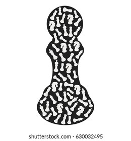 Vector illustration of chess pieces