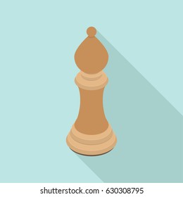 Vector illustration of chess pieces.Bishop