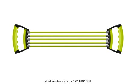 Ilustración vectorial del equipo de ejercicio del expansor del pecho