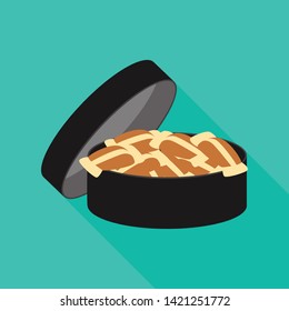 Vector illustration of chewing  and addiction sign. Set of chewing  and drug  vector icon for stock.