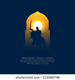 vector illustration of Chhatrapati Shivaji.vector