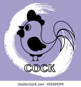 Vector illustration of a chicken