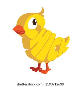 A vector illustration of Chicken Cartoon Animal 