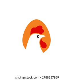 ilustración vectorial de pollo y huevos