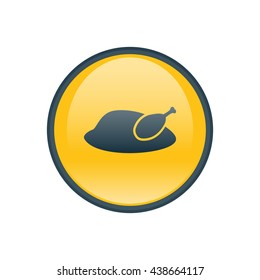 Vector illustration of chicken icon