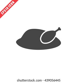 Vector illustration of chicken icon