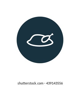 Vector illustration of chicken icon
