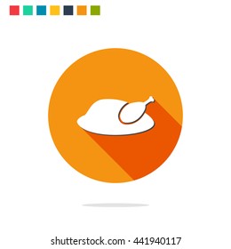 Vector illustration of chicken icon