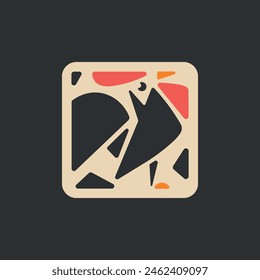 Vector illustration of chicken logo