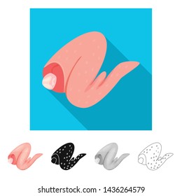 Vector illustration of chicken and wing logo. Collection of chicken and recipe stock symbol for web.