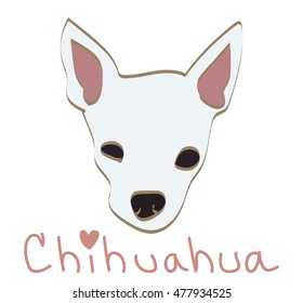 Vector illustration of chihuahua face