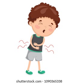 Vector Illustration Of Child Diseases