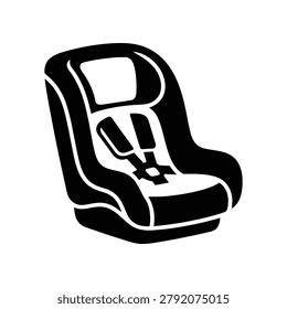 Vector illustration of a child safety car seat