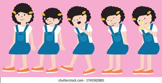 Vector Illustration of a Child Sneeze, Covid-19 Symptoms, Disease Prevention Concept.
