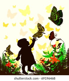 vector illustration of childhood